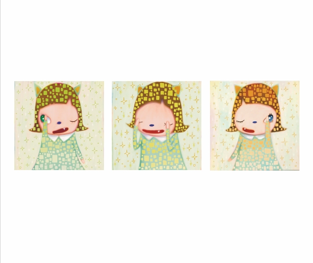 Close eyes, Right eye,  Left eye (a set of 3)