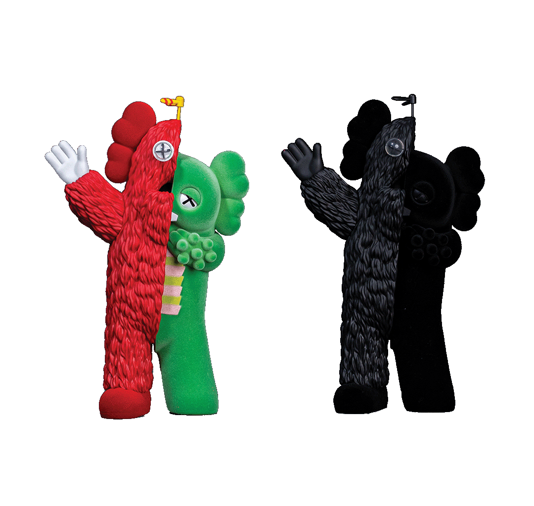 KAWS KACHAMUKKU 搪膠人偶(二件一組)