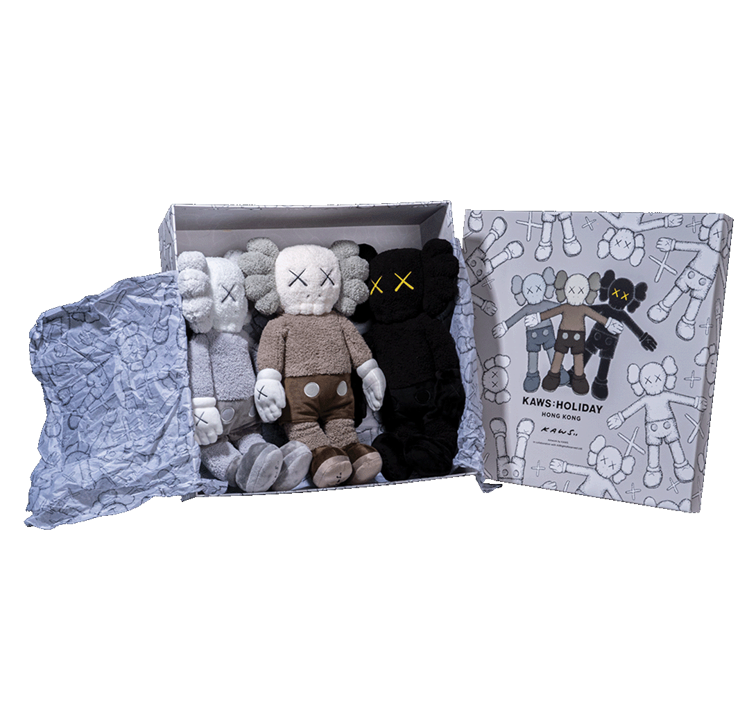 KAWS HOLIDAY香港站COMPANION毛絨公仔 (三件一組)