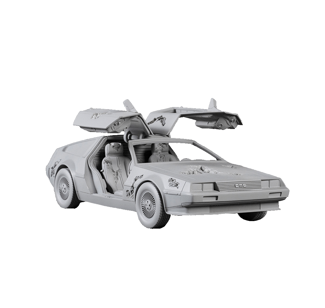 被侵蝕的DeLorean (灰) Eroded DeLorean (Gray)