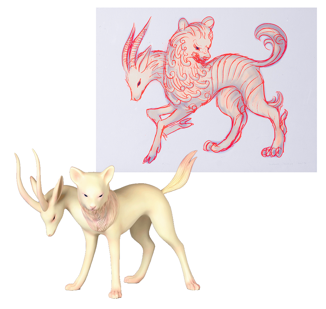 奇美拉(版畫、雕塑) Chimera