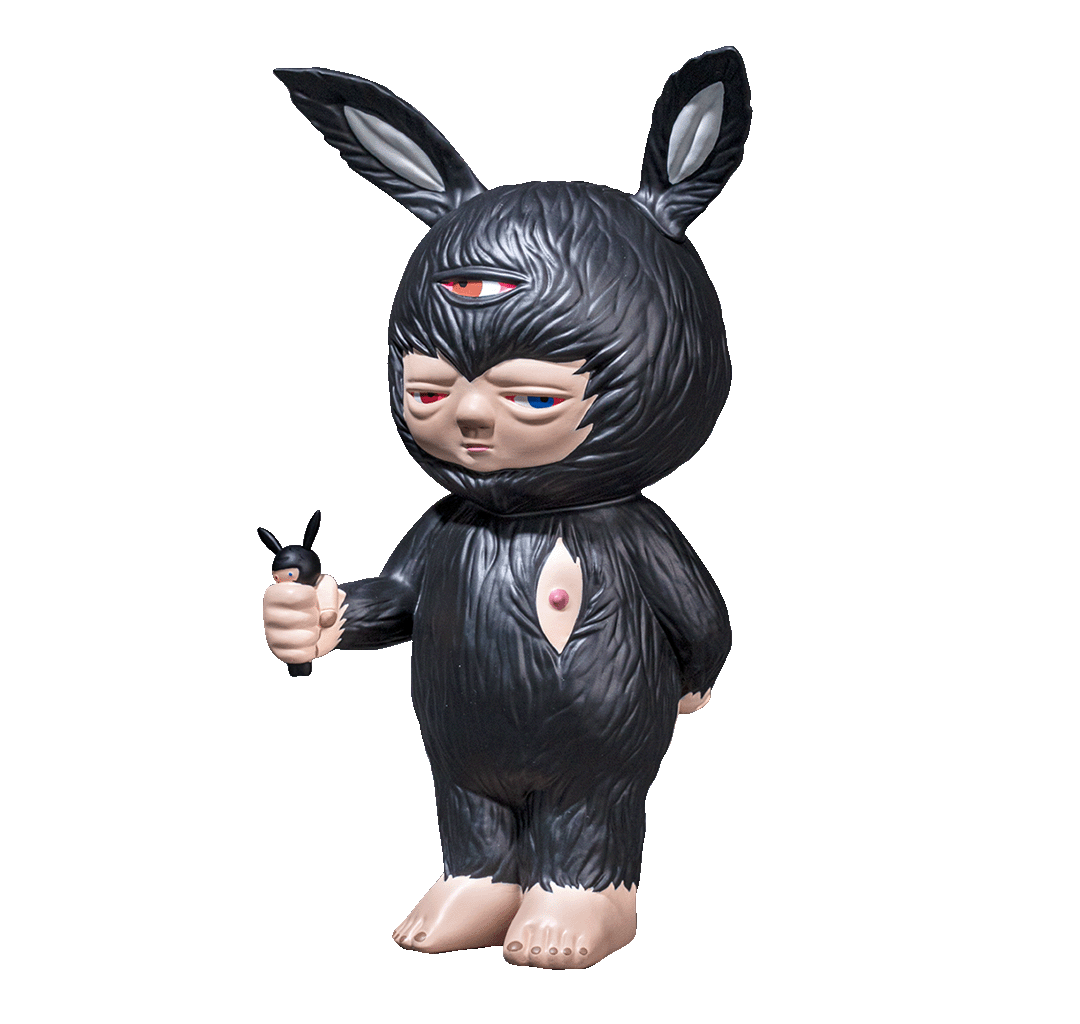 寶寶兔-黑 Baby Rabbit - Black