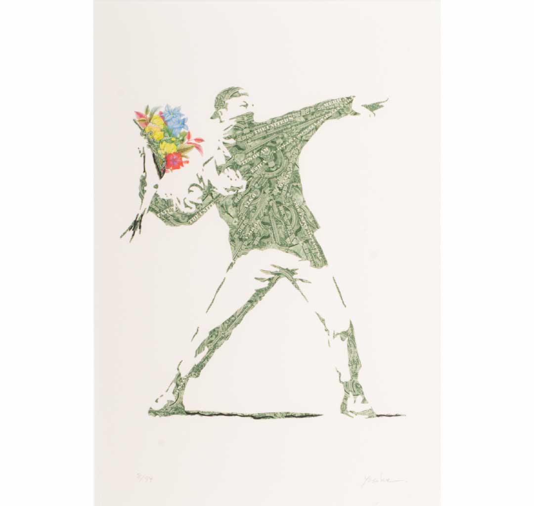 班克斯 - PROTEST以美元紙鈔重製 Banksy - PROTEST by Debris of Dollar