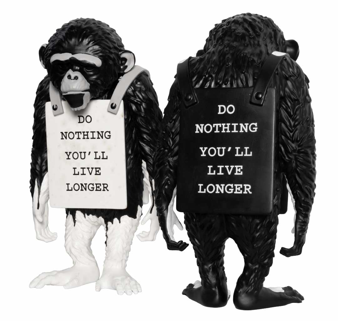 班克斯 - 什麼不做你可以活更久（兩件一組） Banksy - Do Nothing You’ll Live Longer (set of 2)