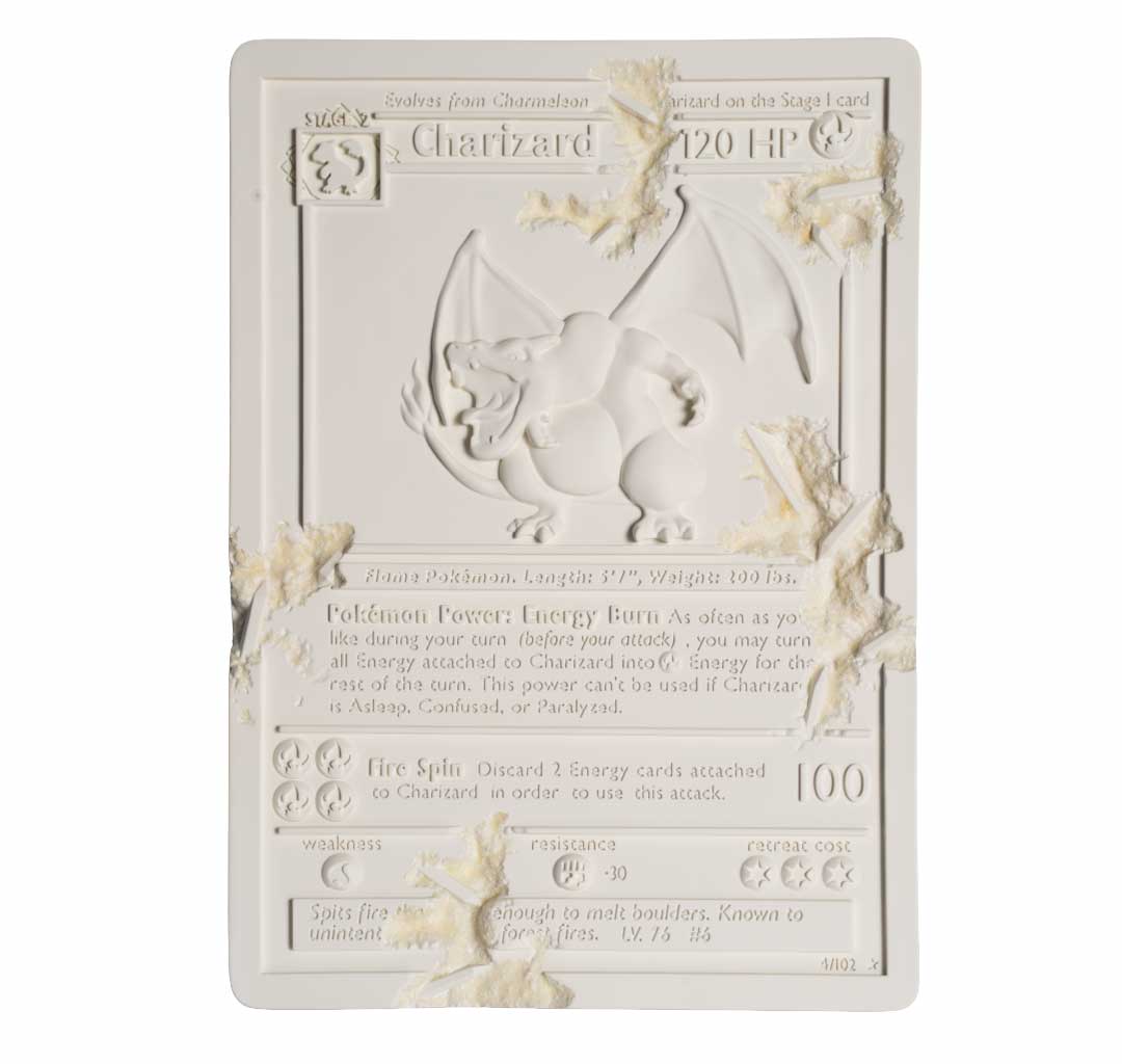 結晶的噴火龍卡牌（白） Crystalized Charizard Card (White)